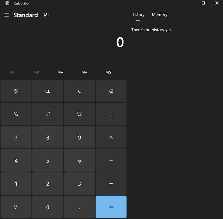 Windows Calculator — στιγμιότυπο οθόνης 1